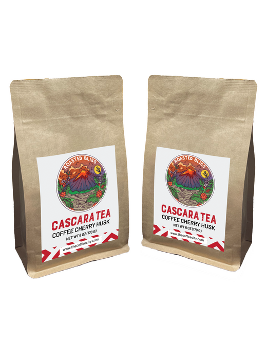 Cascara or Coffee Husk tea two pack combo